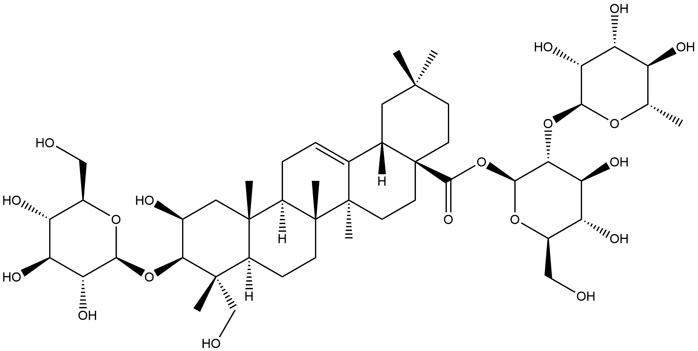 Polygalasaponin II 结构式