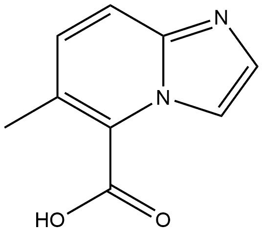 6-甲基咪唑并[1,2-A]吡啶-5-羧酸 结构式