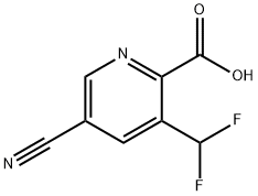 5-氰基-3-(二氟甲基)吡啶甲酸 结构式