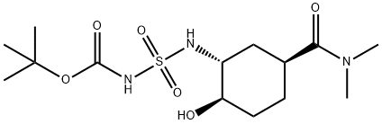 Carbamic acid, N-[[[(1R,2R,5S)-5-[(dimethylamino)carbonyl]-2-hydroxycyclohexyl]amino]sulfonyl]-, 1,1-dimethylethyl ester