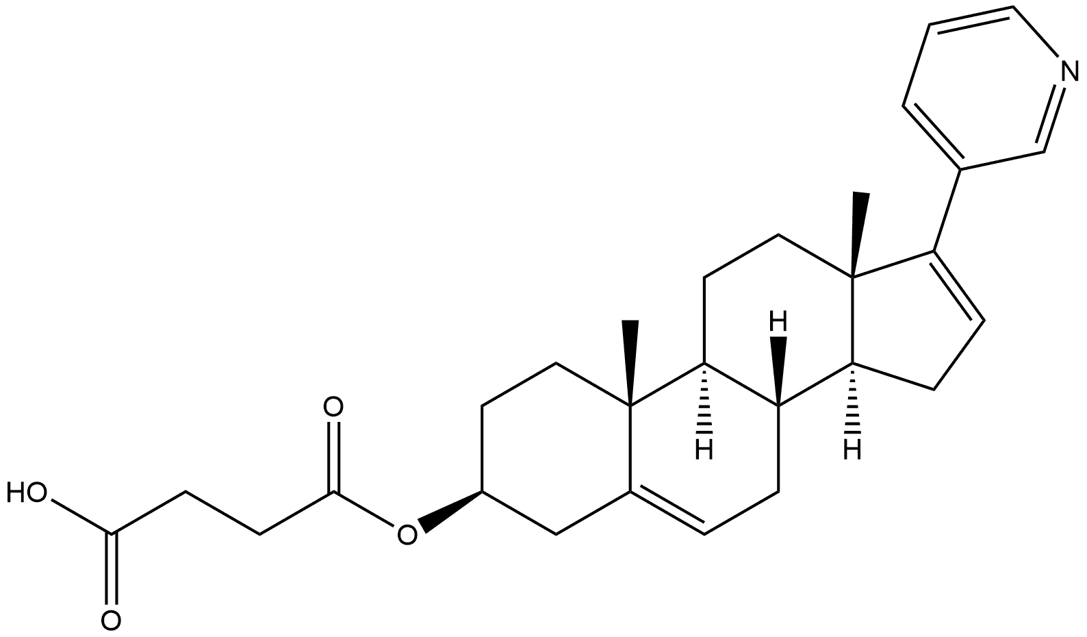 阿比特龙 琥珀酸盐 结构式