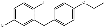 Benzene, 4-chloro-2-[(4-ethoxyphenyl)methyl]-1-iodo- 结构式