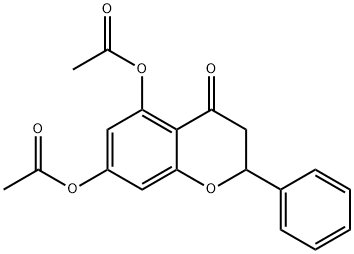 4-Oxo-2-phenylchroman-5,7-diyl diacetate 结构式