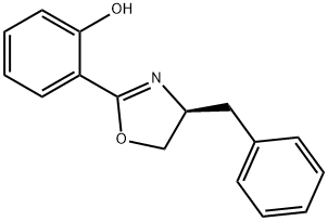 (S)-2-(4-苄基-4,5-二氢恶唑-2-基)苯酚 结构式