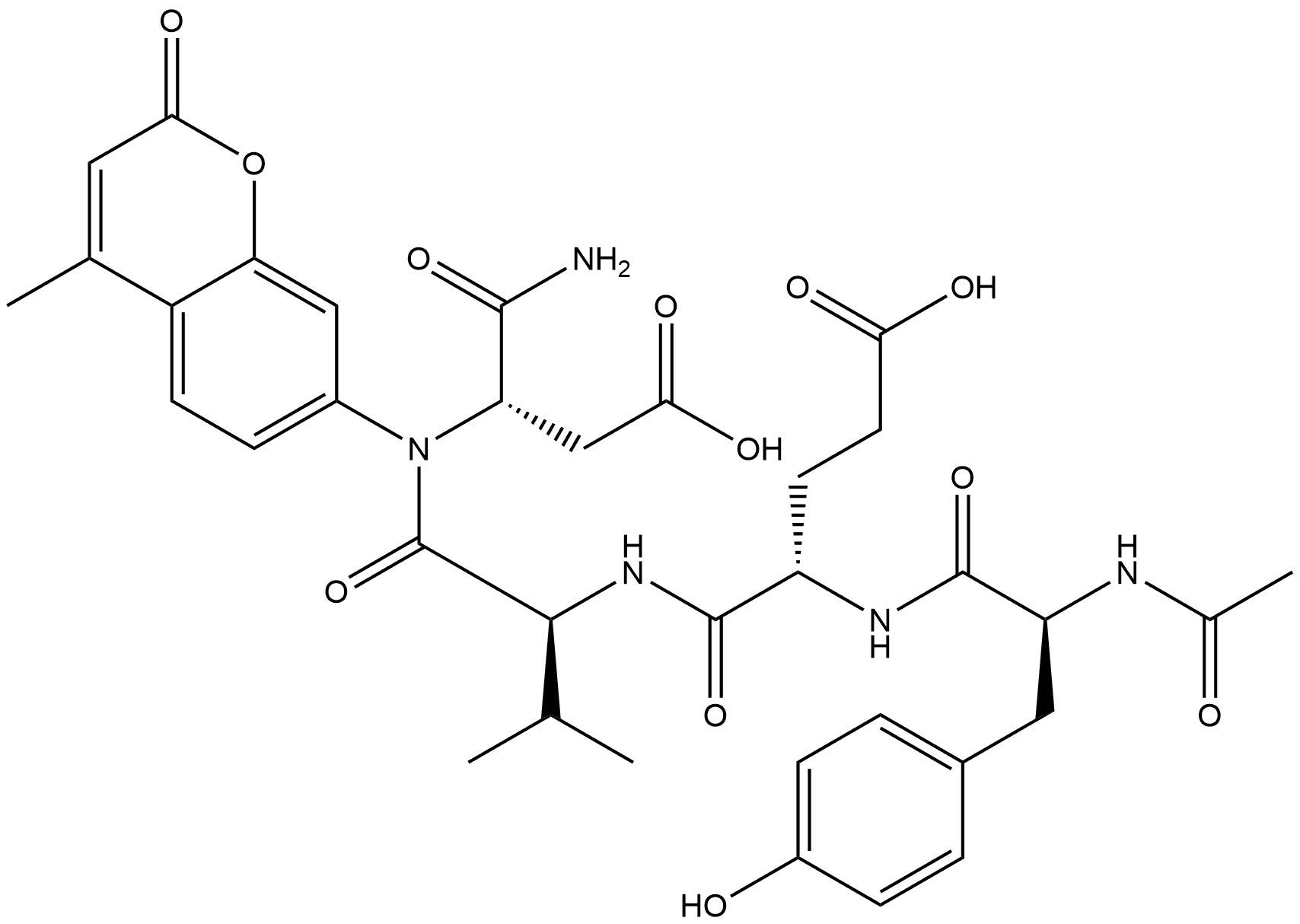 荧光底物多肽 结构式