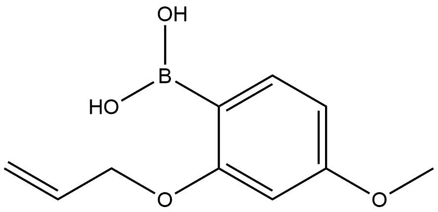 B-[4-Methoxy-2-(2-propen-1-yloxy)phenyl]boronic acid 结构式