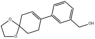 3-(1,4-二氧杂螺[4.5]癸-7-烯-8-基)苯基]甲醇 结构式