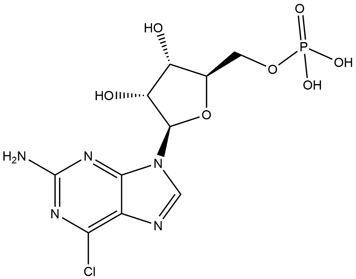 2-NH2-6-Cl-5'-PuMP 结构式