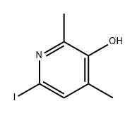 3-Pyridinol, 6-iodo-2,4-dimethyl- 结构式