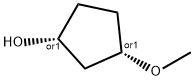 rel-(1R,3S)-3-methoxycyclopentan-1-ol 结构式