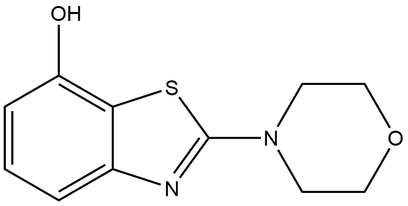 2-(4-Morpholinyl)-7-benzothiazolol 结构式