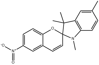 1,3,3,5-四甲基-6-硝基吲哚啉螺苯并吡喃 结构式