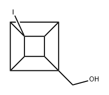 (4-碘立方烷-1-基)甲醇 结构式