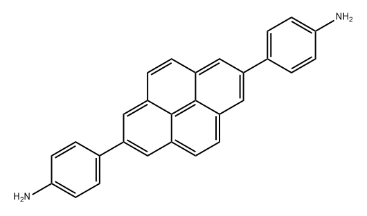 2,7-二(4-氨基苯基)芘 结构式