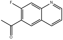 7-氟喹啉-6-乙酮 结构式