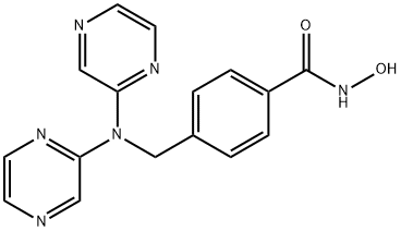 Benzamide, 4-[(di-2-pyrazinylamino)methyl]-N-hydroxy- 结构式