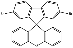 2,7-二溴螺[9H-芴-9,9′-[9H]硫杂蒽] 结构式