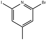 2-Bromo-6-iodo-4-methylpyridine 结构式