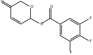 Benzoic acid, 3,4,5-trifluoro-, 5,6-dihydro-5-oxo-2H-pyran-2-yl ester 结构式