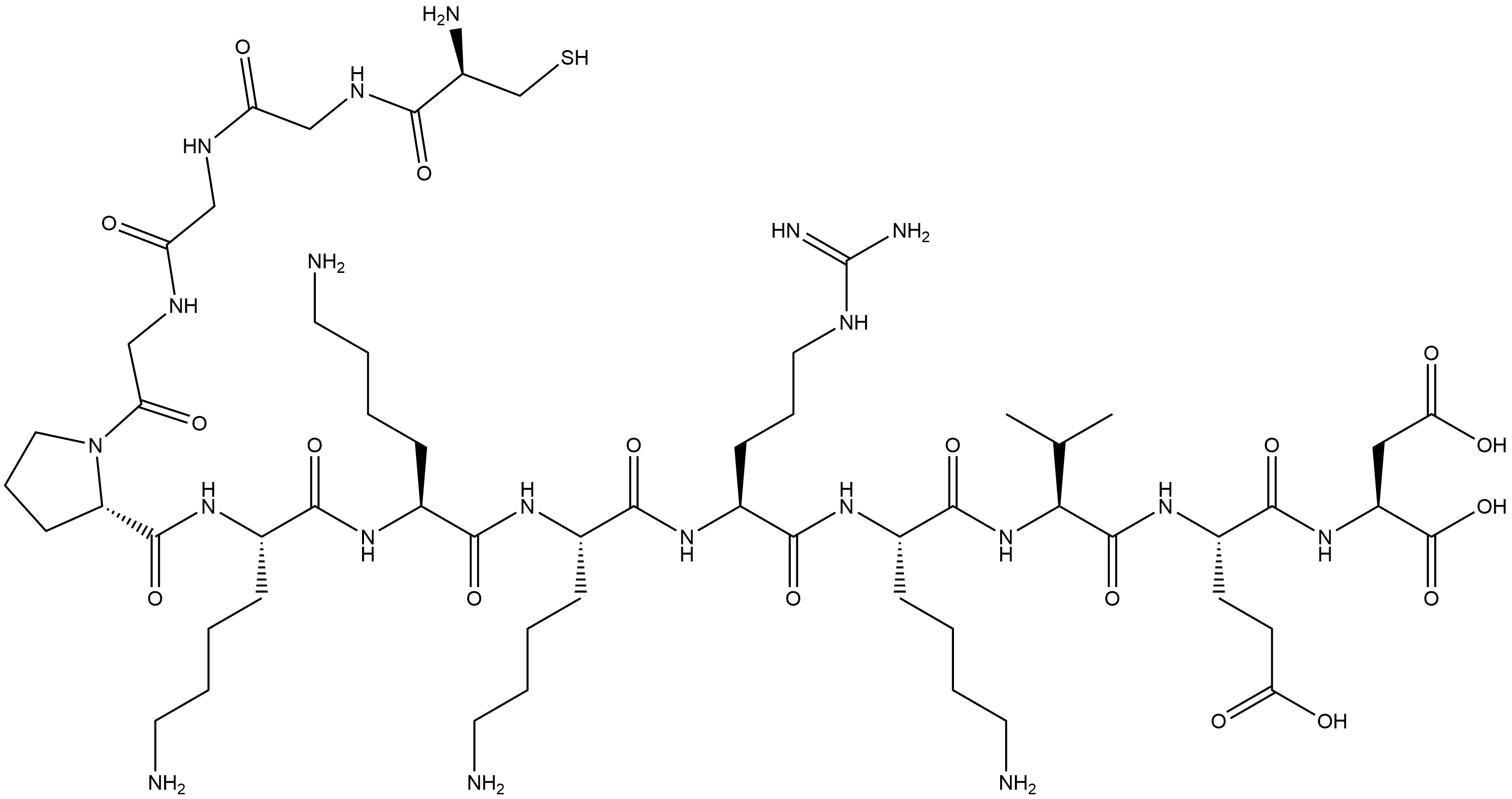 SV40 LARGE T ANTIGEN NLS 结构式