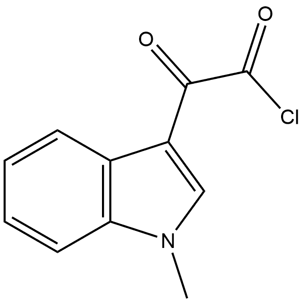 1H-Indole-3-acetyl chloride, 1-methyl-α-oxo- 结构式