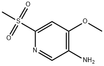 4-甲氧基-6-(甲磺酰基)吡啶-3-胺 结构式