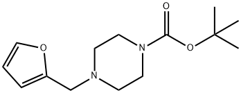 1-Piperazinecarboxylic acid, 4-(2-furanylmethyl)-, 1,1-dimethylethyl ester 结构式