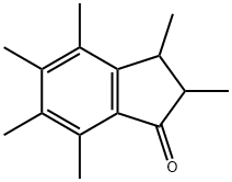 1H-Inden-1-one, 2,3-dihydro-2,3,4,5,6,7-hexamethyl- 结构式
