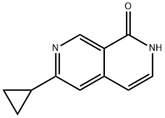 2,7-Naphthyridin-1(2H)-one, 6-cyclopropyl- 结构式