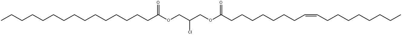 rac-1-Palmitoyl-3-oleoyl-2-chloropropanediol 结构式