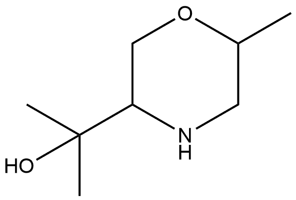 3-Morpholinemethanol,α,α,6-trimethyl- 结构式