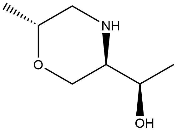 3-Morpholinemethanol, α,6-dimethyl-,(αR,3R,6R)- 结构式