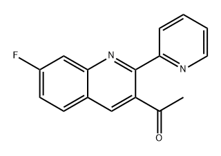 Ethanone, 1-[7-fluoro-2-(2-pyridinyl)-3-quinolinyl]-