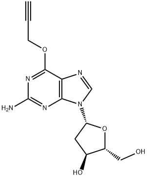 Guanosine, 2'-deoxy-6-O-2-propyn-1-yl- 结构式