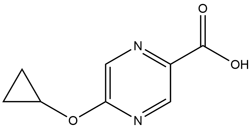 5-(环丙氧基)-2-吡嗪羧酸 结构式