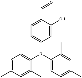 BENZALDEHYDE, 4-[BIS(2,4-DIMETHYLPHENYL)AMINO]-2-HYDROXY- 结构式