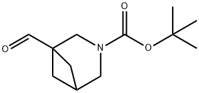 3-Azabicyclo[3.1.1]heptane-3-carboxylic acid, 1-formyl-, 1,1-dimethylethyl ester 结构式