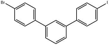 4-溴-4''-碘-1,1':3',1''-三联苯 结构式
