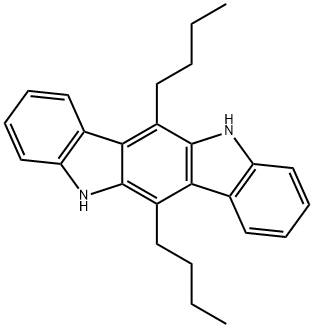 Indolo[3,2-b]carbazole, 6,12-dibutyl-5,11-dihydro- 结构式