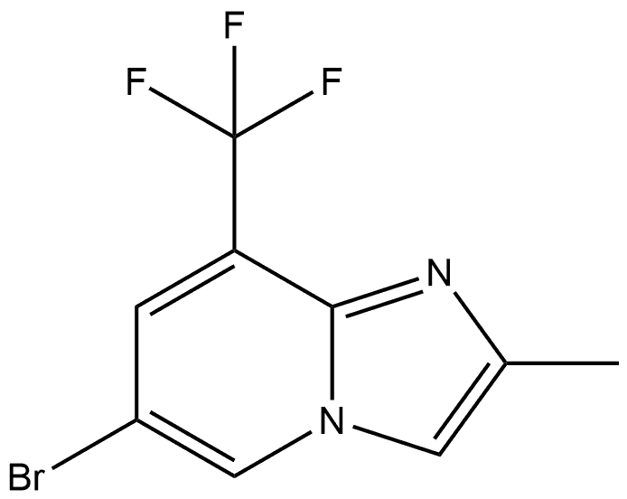 6-溴-2-甲基-8-(三氟甲基)咪唑并[1,2-A]吡啶 结构式