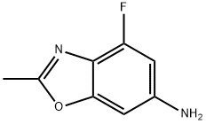 4-氟-2-甲基苯并[D]噁唑-6-胺 结构式