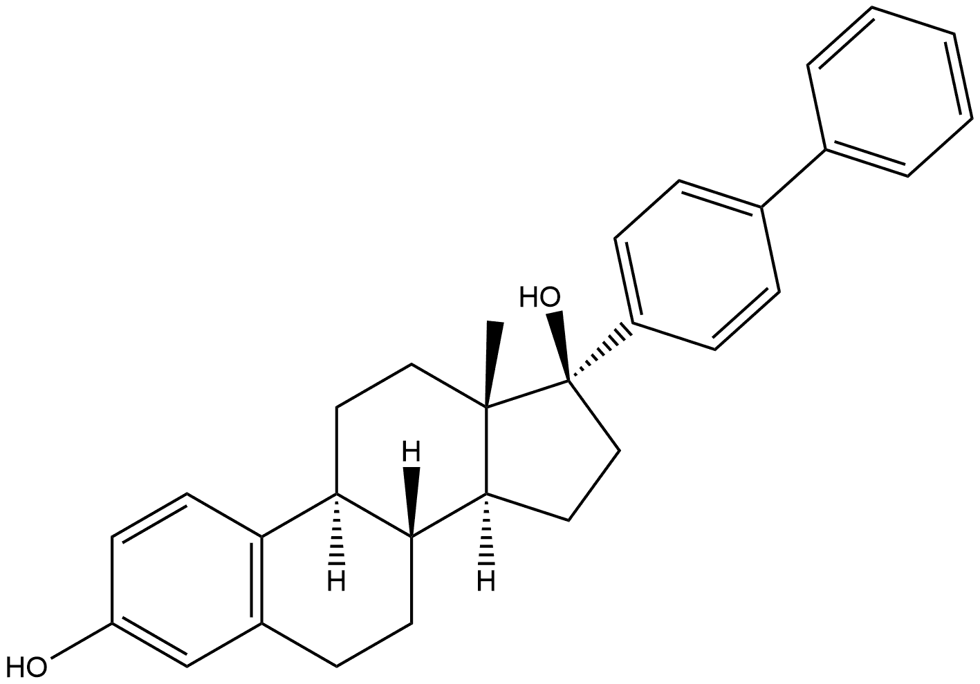 17-联苯雌二醇 结构式