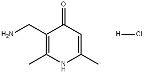 4(1H)-3-(氨甲基)-2,6-二甲基吡啶酮盐酸盐(1:1) 结构式