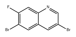 Quinoline, 3,6-dibromo-7-fluoro- 结构式