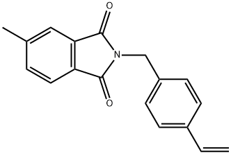 2-[(4-乙烯基苯基)甲基]-5-甲基-1H-异吲哚-1,3(2H)-二酮 结构式