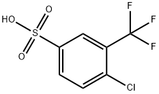 4-氯-3-(三氟甲基)苯磺酸 结构式