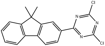 2,4-二氯-6-(9,9-二甲基-9H-芴-2-基)-1,3,5-三嗪 结构式