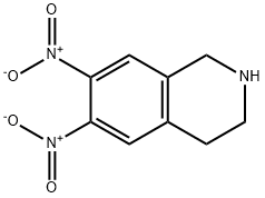 6,7-二硝基-1,2,3,4-四氢异喹啉 结构式