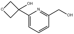 3-(6-(Hydroxymethyl)pyridin-2-yl)oxetan-3-ol 结构式