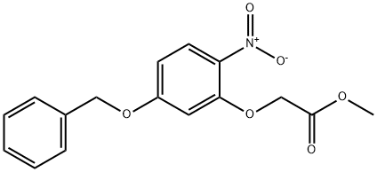 Acetic acid, 2-[2-nitro-5-(phenylmethoxy)phenoxy]-, methyl ester 结构式